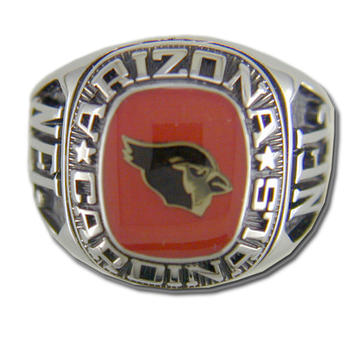 Arizona Cardinals Large Classic Silvertone NFL Ring — Sports Jewelry Super  Store