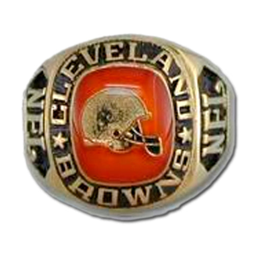 Cleveland Browns Large Classic Goldplated NFL Ring