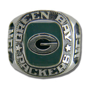 Green Bay Packers Large Classic Silvertone NFL Ring