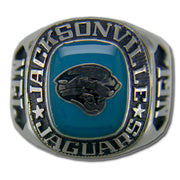 Jacksonville Jaguars Large Classic Silvertone NFL Ring