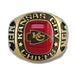 Kansas City Chiefs Large Classic Goldplated NFL Ring