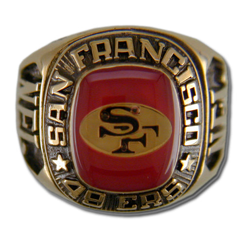 Metal 49er Rings San Francisco 49ers Classic Goldplated NFL Ring — Sports Jewelry Super ...