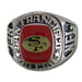 San Francisco 49ers Large Classic Silvertone NFL Ring