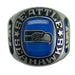 Seattle Seahawks Large Classic Silvertone NFL Ring