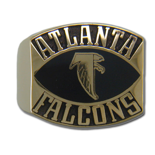 Atlanta Falcons Contemporary Style Goldplated NFL Ring — Sports Jewelry  Super Store