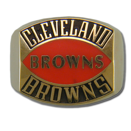 Cleveland Browns Contemporary Style Goldplated NFL Ring