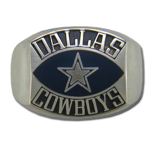 Dallas Cowboys Contemporary Style Silver NFL Ring