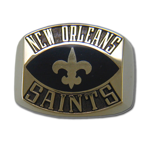 New Orleans Saints Contemporary Style Goldplated NFL Ring — Sports Jewelry  Super Store
