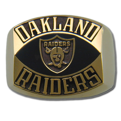 Oakland Raiders Contemporary Style Goldplated NFL Ring