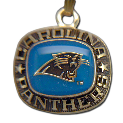 Carolina Panthers Goldtone Pendant with Enamel