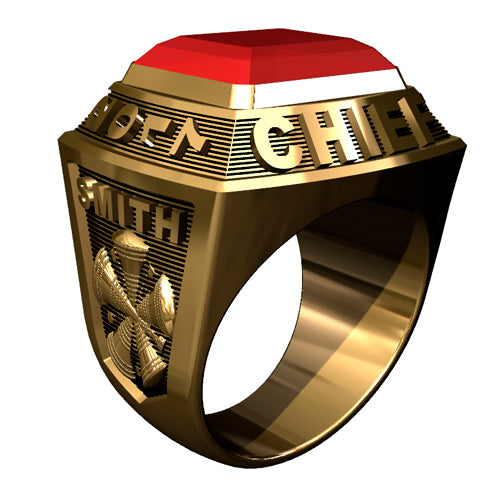 Mens Championship Style Firefighter Ring -  Type I