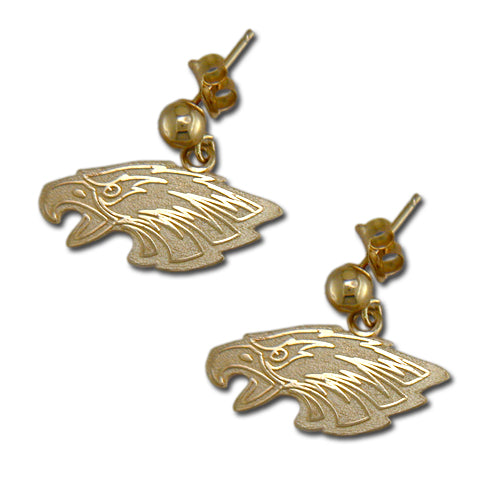 Philadelphia Eagles 14 KT Gold Pendant Post Earrings