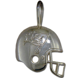 True Fans Tampa Bay Buccaneers 1/20 CT. T.W. Diamond Vertical Football  Necklace in Sterling Silver