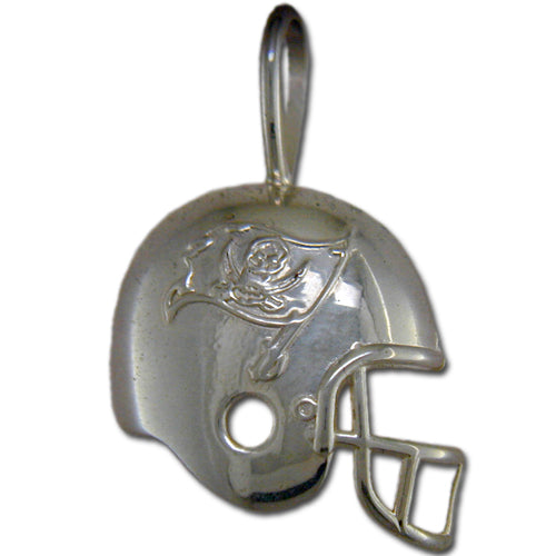 True Fans Tampa Bay Buccaneers Diamond Accent Football Necklace in Sterling  Silver