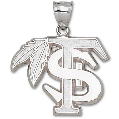Florida State University "FS" /feather Giant Pendant