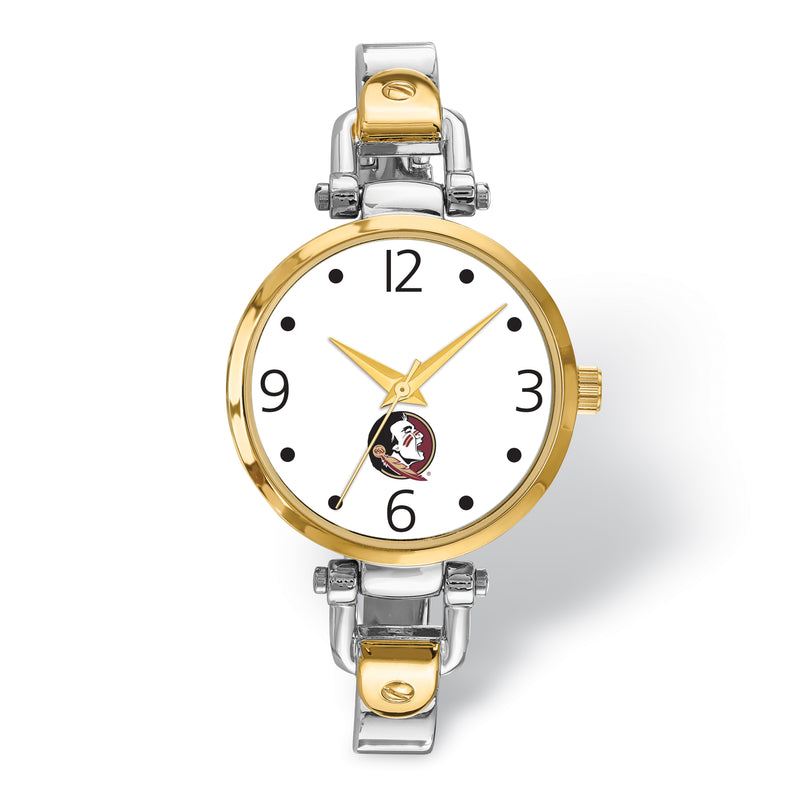 LogoArt Florida State University Elegant Ladies 2-tone Watch