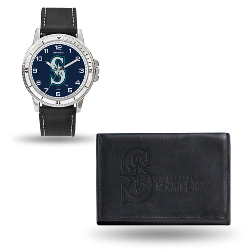 MLB Seattle Mariners Leather Watch/Wallet Set by Rico Industries