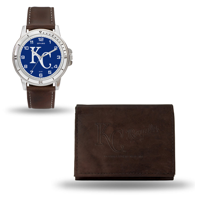 MLB Kansas City Royals Leather Watch/Wallet Set by Rico Industries