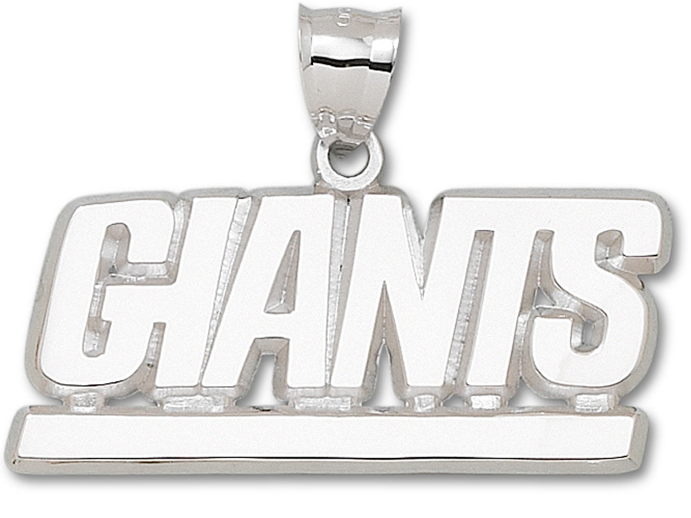 New York Giants Helmet Pendant, 14K White - The GLD Shop