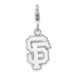 Sterling Silver MLB San Francisco Giants w/ Lobster Clasp Charm
