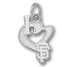 San Francisco Giants I Heart Logo Silver Pendant