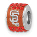 SSMLB San Francisco Giants Orange Crystal Bead