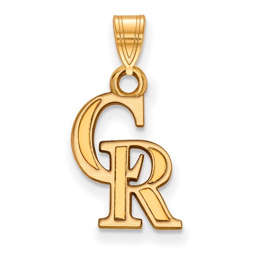 SS w/GP MLB  Colorado Rockies Small Pendant