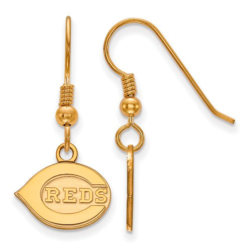SS w/GP MLB  Cincinnati Reds XS Dangle Earrings