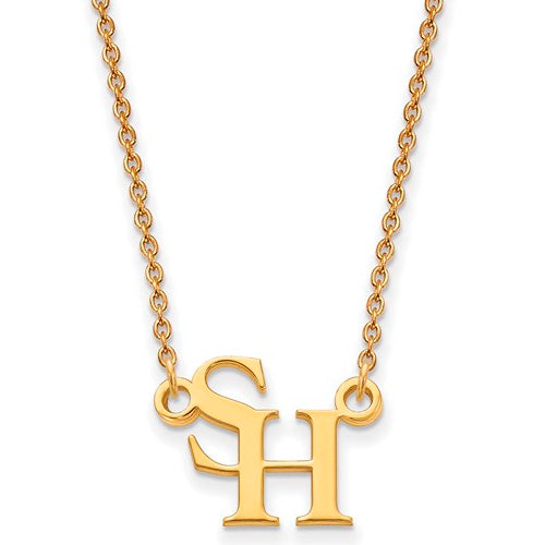SS w/GP Sam Houston State U Small Pendant w/Necklace