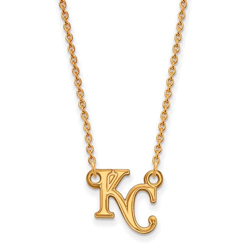 SS w/GP MLB  Kansas City Royals Small Pendant w/Necklace