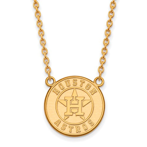 SS w/GP MLB  Houston Astros Large Pendant w/Necklace