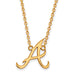 SS w/GP MLB  Atlanta Braves Large Pendant w/Necklace