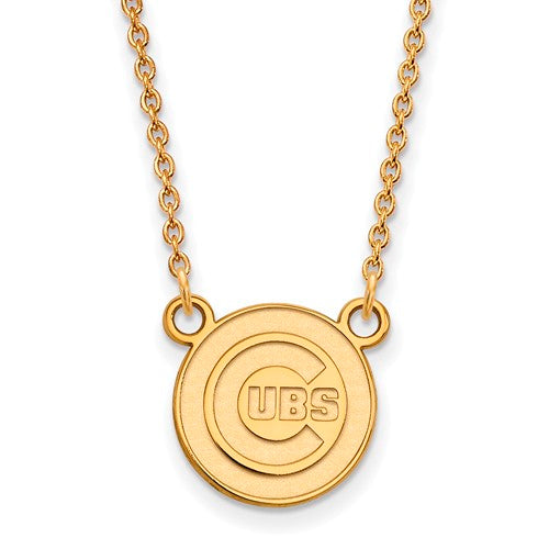 SS w/GP MLB  Chicago Cubs Sm Pendant w/Necklace