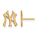 SS w/GP MLB  New York Yankees Small NY Post Earrings