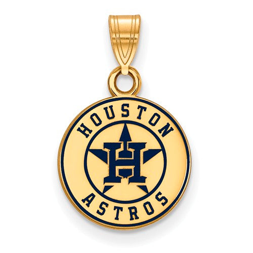 SS w/GP MLB  Houston Astros Small Enamel Alternate Logo Pendant