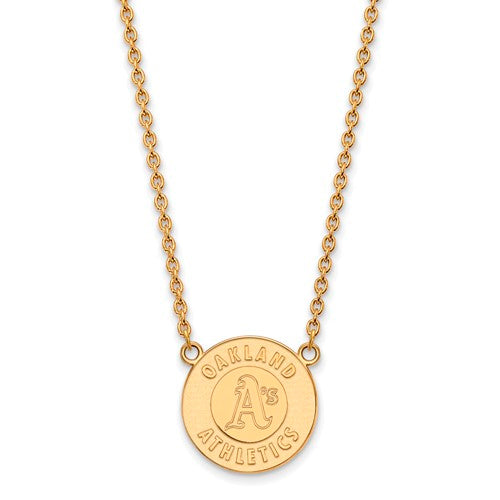 SS w/GP MLB  Oakland Athletics LG Pend w/Necklace