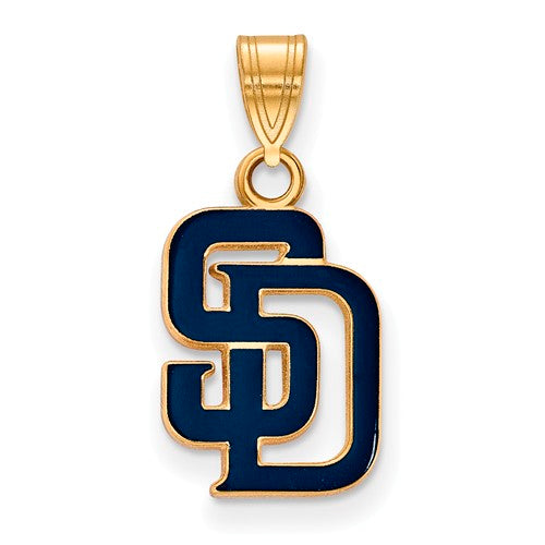 SS w/GP MLB  San Diego Padres Small Enamel Pendant