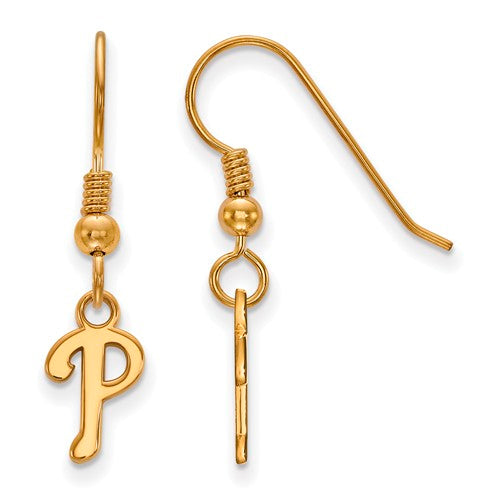 SS w/GP MLB  Philadelphia Phillies XS "P" Dangle Earrings