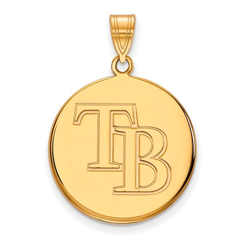 SS w/GP MLB  Tampa Bay Rays Large Disc Pendant