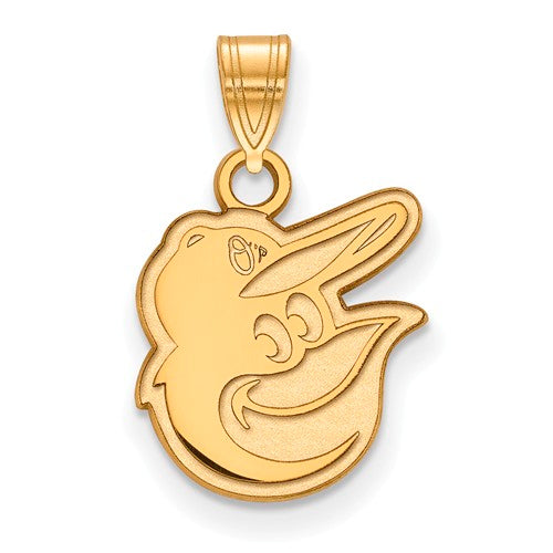 SS w/GP MLB  Baltimore Orioles Small Logo Pendant