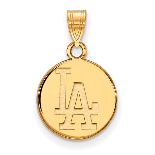 SS w/GP MLB  Los Angeles Dodgers Small Disc Pendant