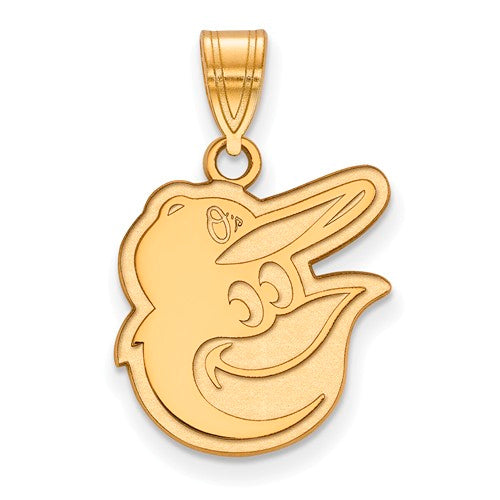 SS w/GP MLB  Baltimore Orioles Medium Logo Pendant