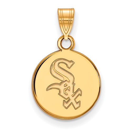 SS w/GP MLB  Chicago White Sox Small Disc Pendant