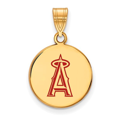 SS w/GP MLB  Los Angeles Angels Medium Enamel Disc Pendant