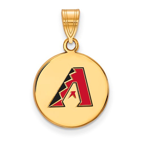 SS w/GP MLB  Arizona Diamondbacks Medium Enamel Disc Pendant