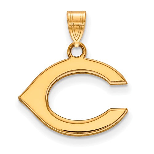 SS w/GP MLB  Cincinnati Reds Small C Pendant