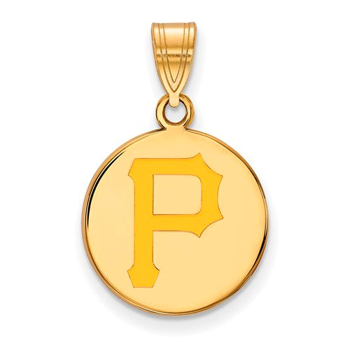 SS w/GP MLB  Pittsburgh Pirates Medium Enamel Disc Pendant