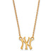 SS w/GP MLB  New York Yankees Small NY Pendant w/Necklace