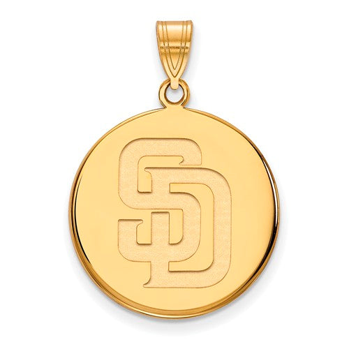 SS w/GP MLB  San Diego Padres Large Disc Pendant