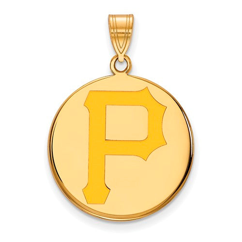 SS w/GP MLB  Pittsburgh Pirates Large Enamel Disc Pendant